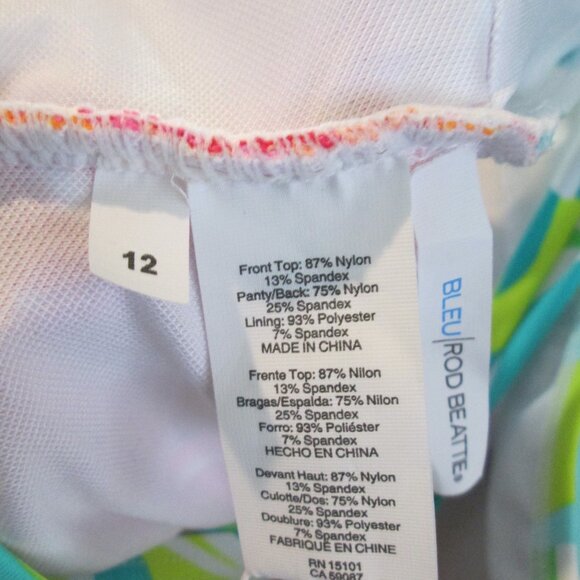 Bleu by Rod Beattie High Neck Cutout Detail Swimsuit NWT Sz 12 - Picture 8 of 9